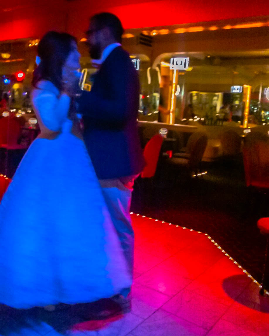 Our first dance as husband and wife, at the famous Melvyn's in Palm Springs