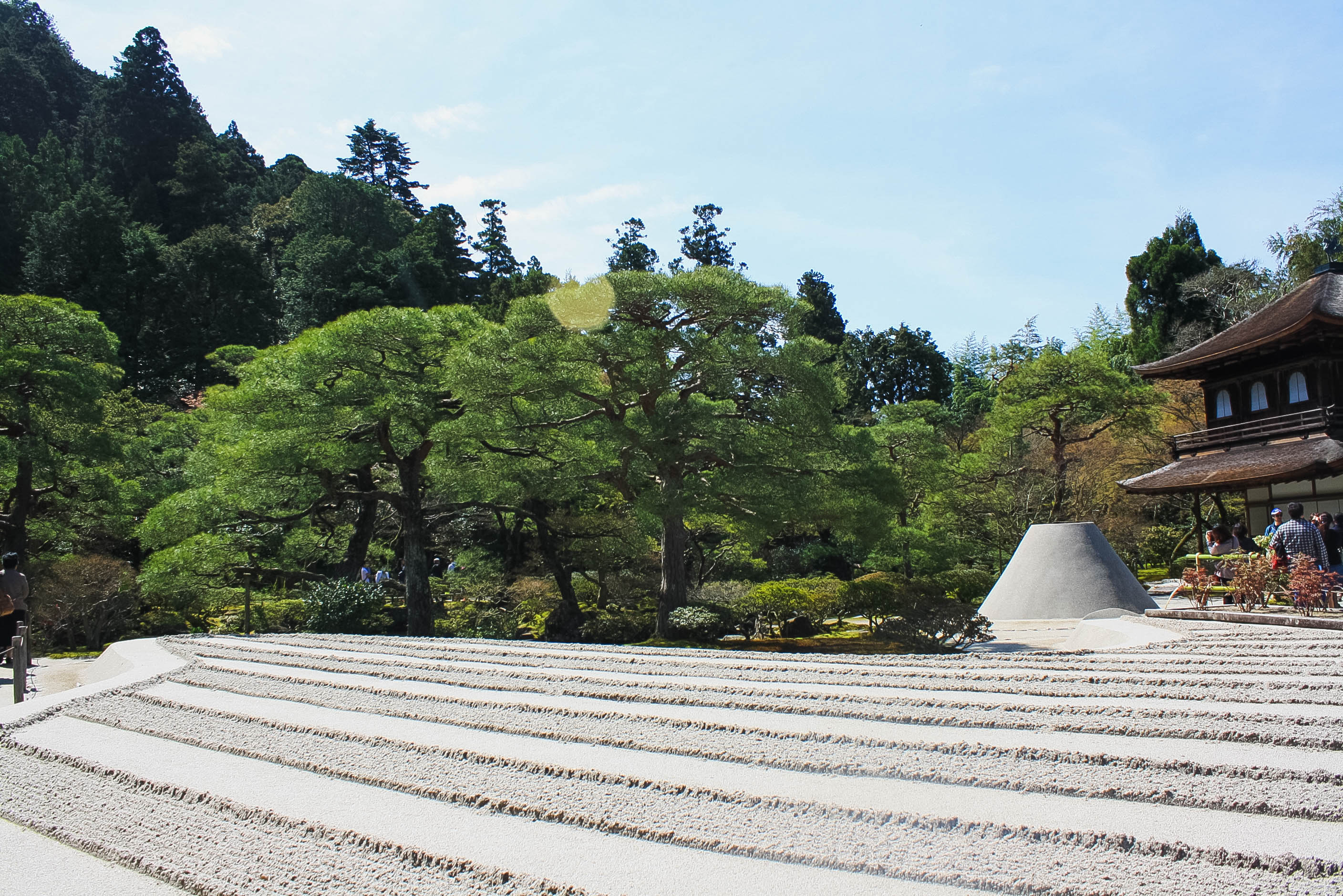 Ginkakuji temple rock formation