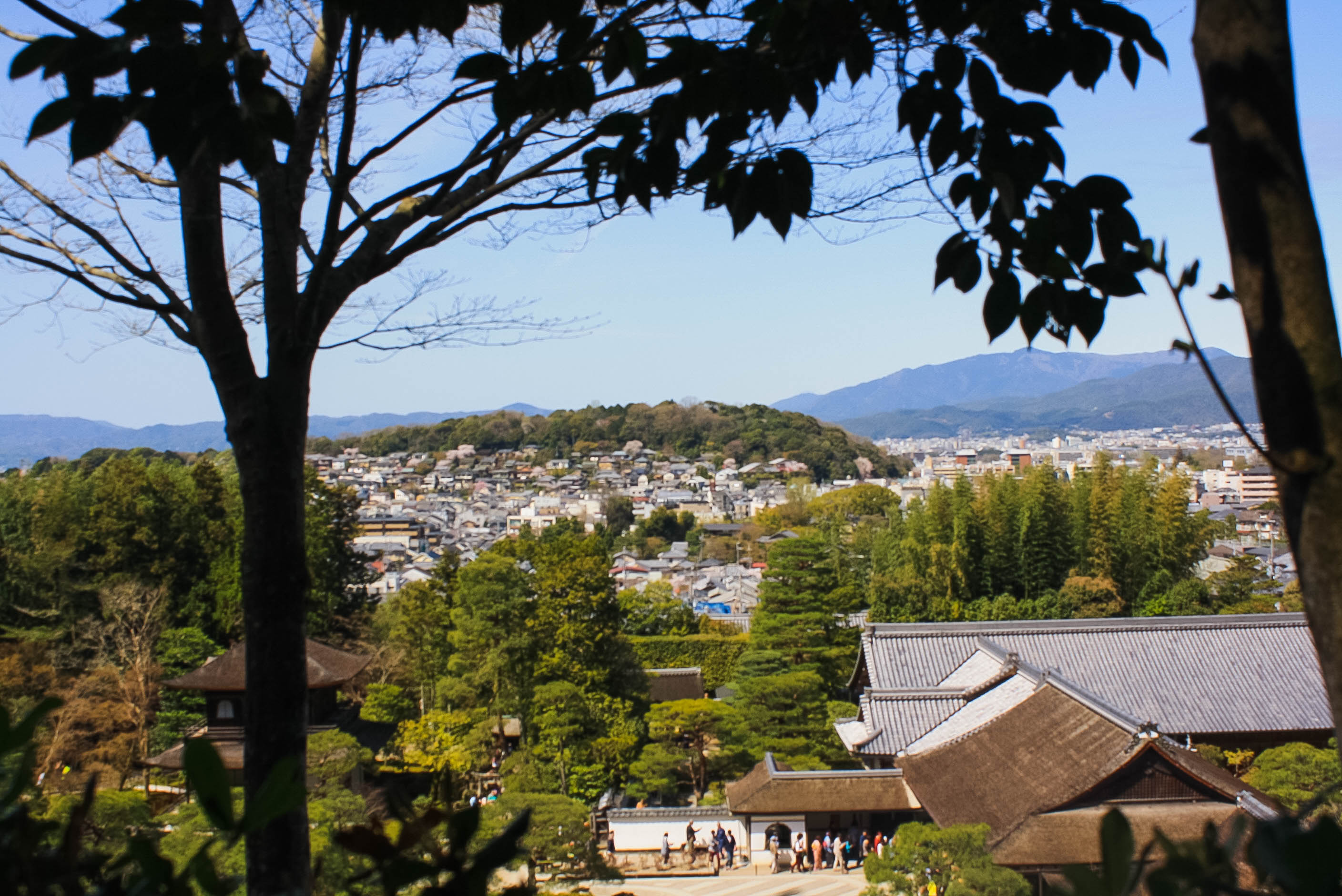 Ginkakuji temple view