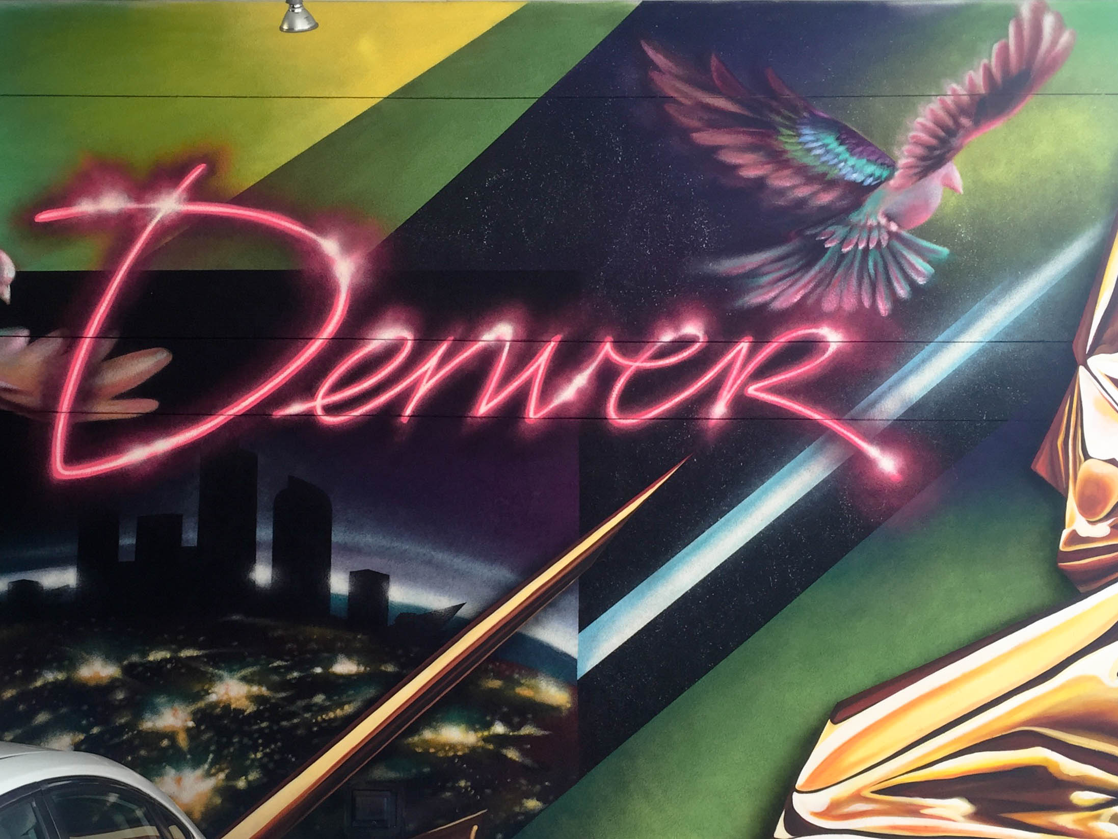 Denver mural- ALOFT Downtown Denver Hotel