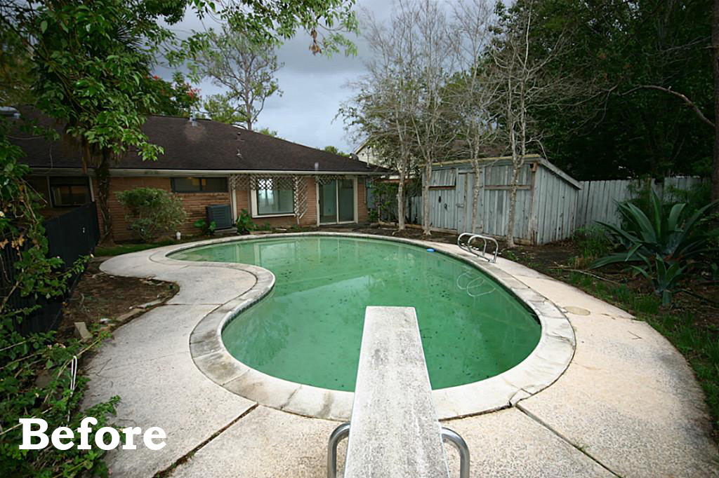 pool 2 Before - home before and after