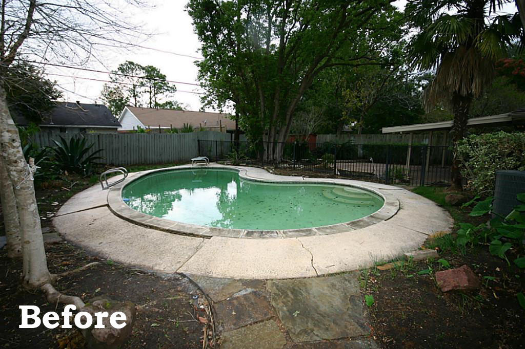 Pool Before - home before and after