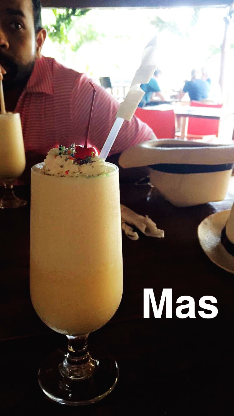 Pina Colada at Loquio Beach in Puerto Rico