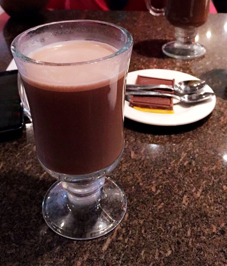 Puertoriqueno hot chocolate from Casa Cortez's Chocobar in San Juan, Puerto Rico