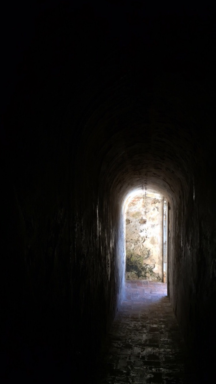 Through the halls of Castillo San Felipe del Morro in Old San Juan, Puerto Rico