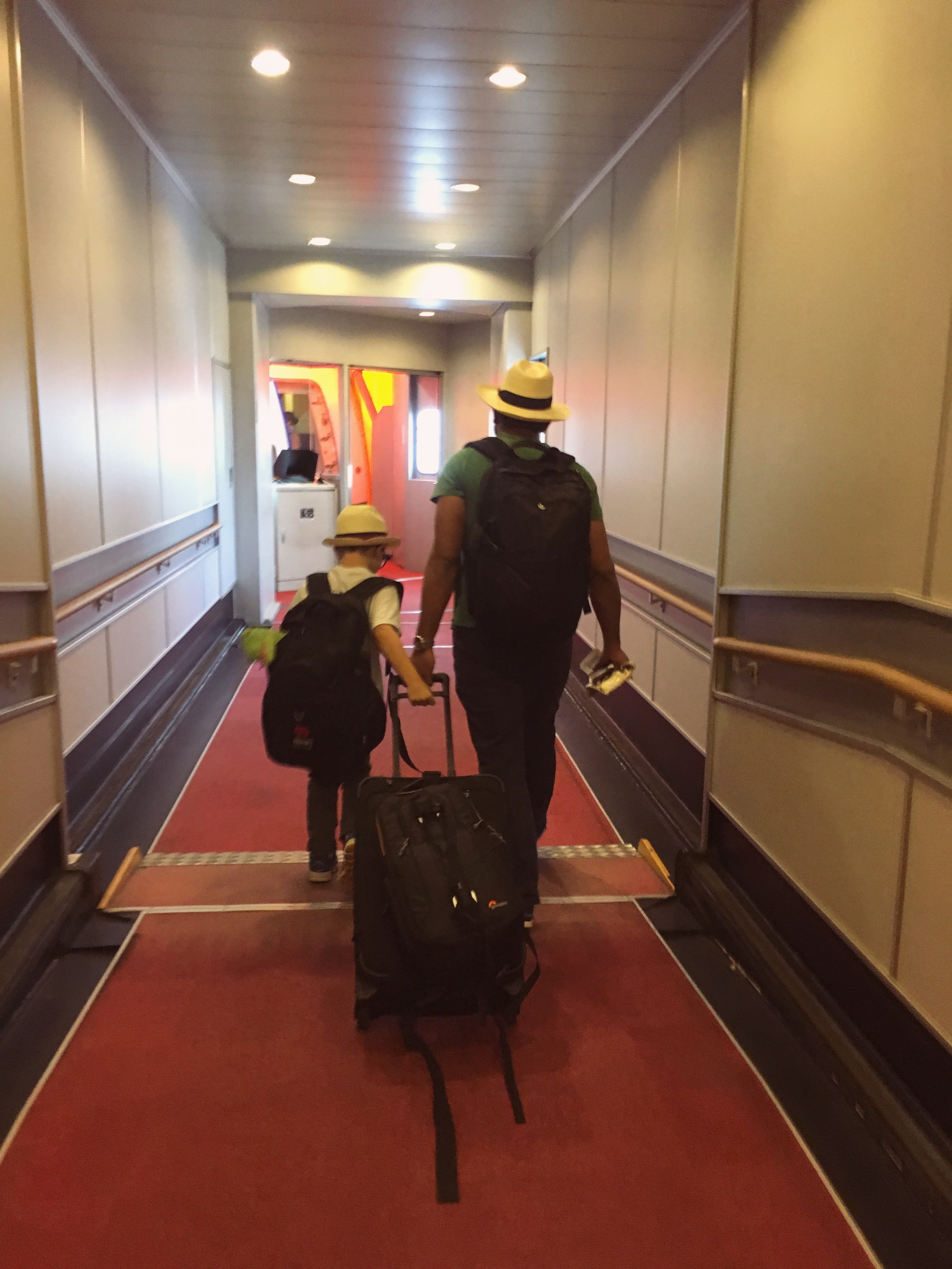 Travelling internationally with our son