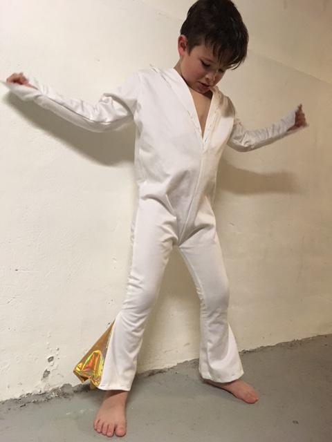 adding-gold-fabric-boys-white-elvis-presley-jumpsuit-diy