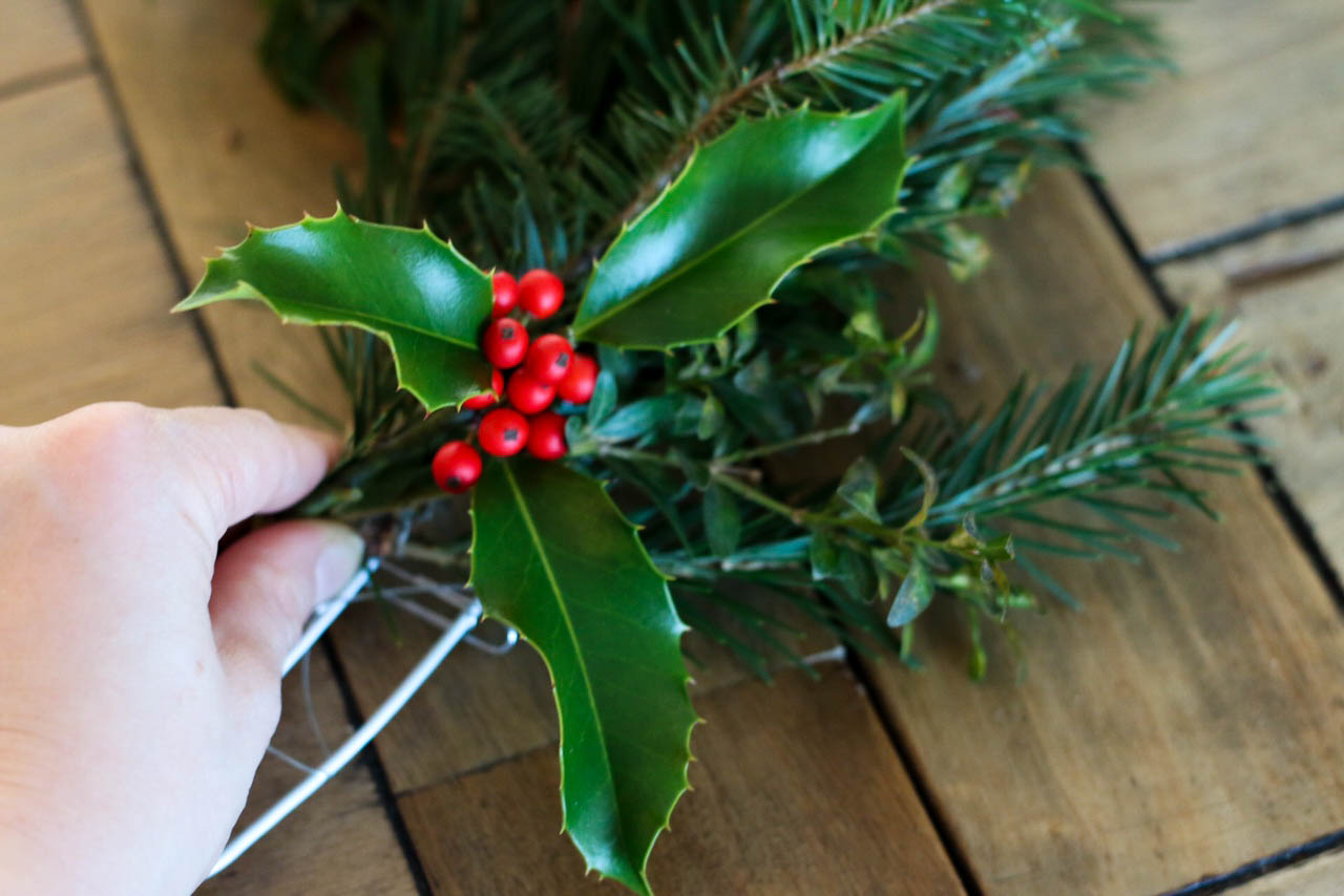 diy-natural-christmas-wreath-with-wire-hangers-or-a-hula-hoop-13