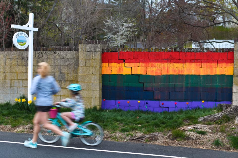 Westport Connecticut hopeful rainbow hunt wall coronavirus