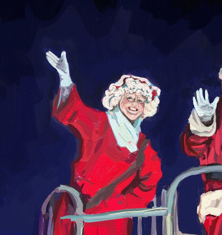 Fairfield Connecticut Artist digital painting of Mrs. Claus thumnail